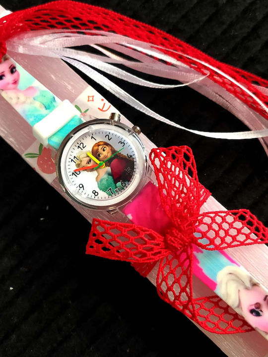 Easter Candle Frozen Round