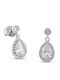 Themelidis Jewels Silver Dangle Earrings with Stones