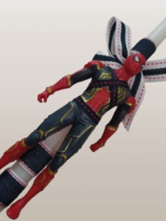 Osterkerze Spiderman Runde 15 Zentimeter