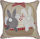Osterdekorationen & Ornamente Kopfkissenbezug Ostern 45x45 Stickerei 0809 Ilis Home