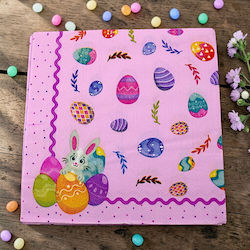 Easter Napkin Purple Little Eggs 33x33cm 20 Pieces 3epx74