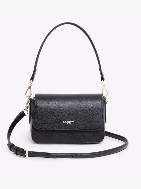 Crossover Tasche Leder Damen Schulter Schwarz