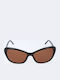 Rodenstock Women Sunglasses with Black Frame and Brown Lens R3256 A