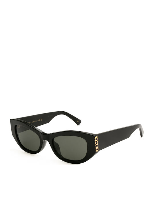 Gucci Damenteil Sonnenbrille mit Schwarzem Horn...