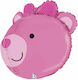 Baptism Balloon Teddy Bears Jumbo Pink 3D 68cm