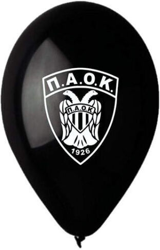 Σύνθεση με 25 Μπαλόνια Ομάδες Μαύρα Τυπωμένο 30εκ.