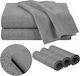 Set 3 Țesături De Curățare Magic Microfibra Zola Geamuri Suprafețe Netede Absorbție Ridicată Fără Detergent 30 X 40 Cm Gri