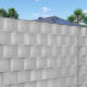 Material De Construcție Pentru Garduri De Grădină Din PVC 5x2cm 20 Bucăți Gri