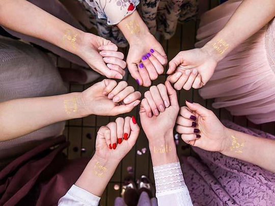 Προσωρινά Χρυσά Τατουάζ Bachelorette 13 Τεμ