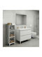 Bookcase Clare White 30x20x108cm
