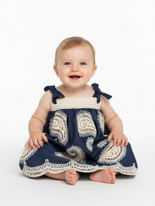 Rochie De Fete Denim Set Cu Haină Și Cu Accesorii Albăstru