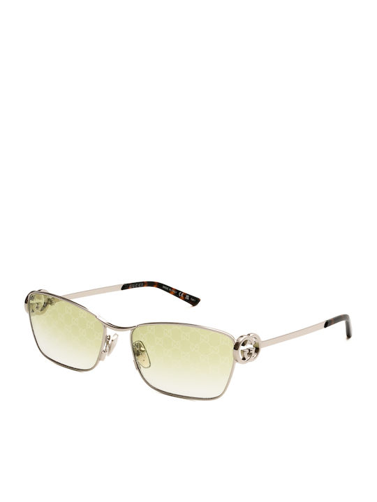 Gucci Damen Sonnenbrillen mit Grünem Metallrahm...