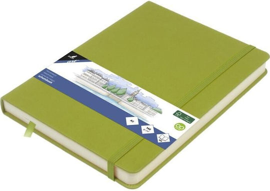 Sketchbook Α5 Lime Green 140gr 160σελ Λαστιχο Σκληρο Εξωφυλλο Kangaro