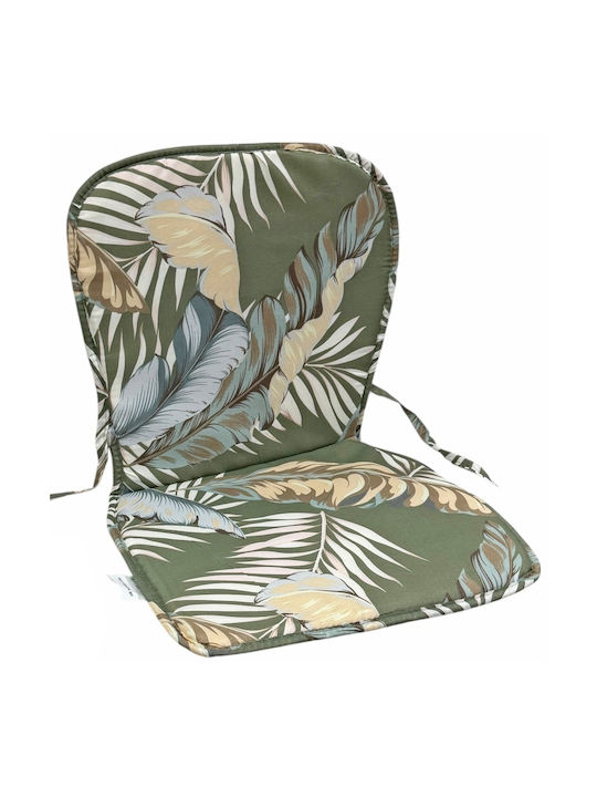 Garden Chair Cushion with Backrest Green 42x77cm