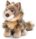 Uni-Toys Kuscheltiere Sitender Wolf 18 cm