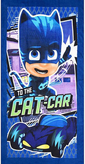 Πετσέτα Θαλάσσης Pj Masks Catboy Aquablue 70x140 Cm