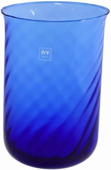 keleman Decorative Vase Glass Blue Y27cm