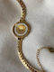 Kinzi Women's Leather Chain Bracelet