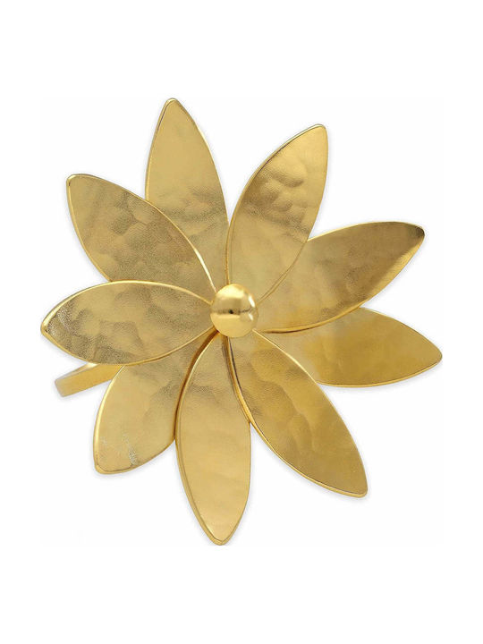 Handmade Gold Plated Silver 925 Flower Daisy Ri...