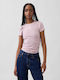 Women's Cotton Crop Top Pink