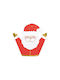 Shaped Set Christmas Napkins Santa Claus 16x15cm 20 Pieces