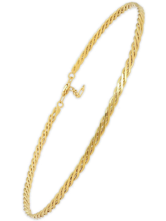 Handmade Gold Plated Silver 925 Choker with Bra...