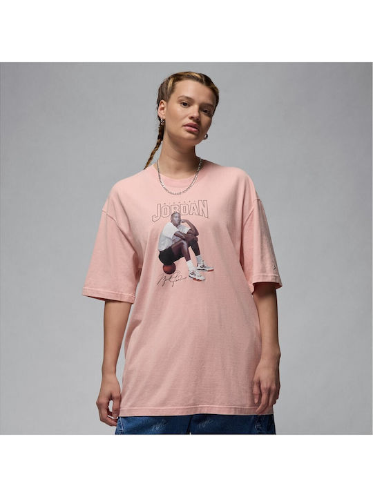 Women's Oversized T-shirt Pink Glaze