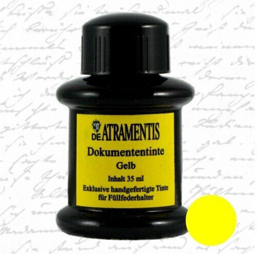 De Atramentis Ανταλλακτικό Μελάνι για Πένα Κίτρινο 45ml