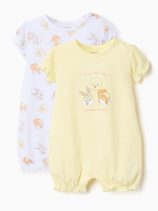 Zippy Gelbe Baby-Strampler Set 2Stücke
