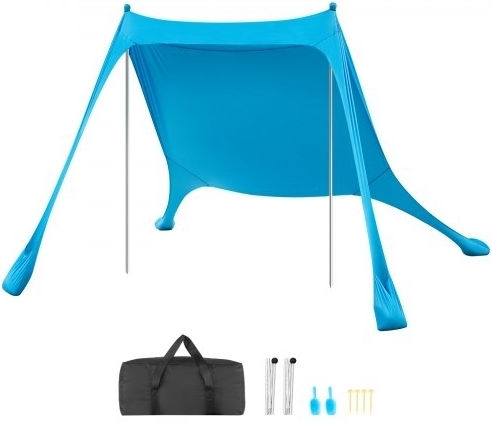 Vevor Strandmarkise Für 4 Personen Blau