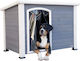 Kerbl Large Wooden Dog House with Door for Indoor & Outdoor Use