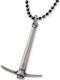 Hängende Charms Männlich Aksina Handgefertigt Silber 925 Kordel Technoleder 50cm