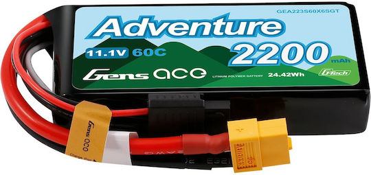 Gens Ace Adventure Baterie Li-Po 11.1V 2200mAh 60C 3S XT60 pentru Dronă