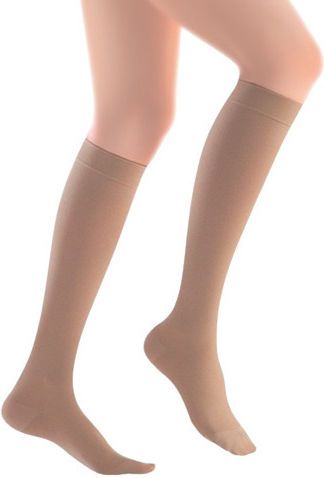 Sigvaris Tfs Long Calf High Graduated Compression Socks 18-21 mmHg Beige 701 Calf High Compression Class I 18-21 mmHg Length Long Unisex Closed Toes Beige