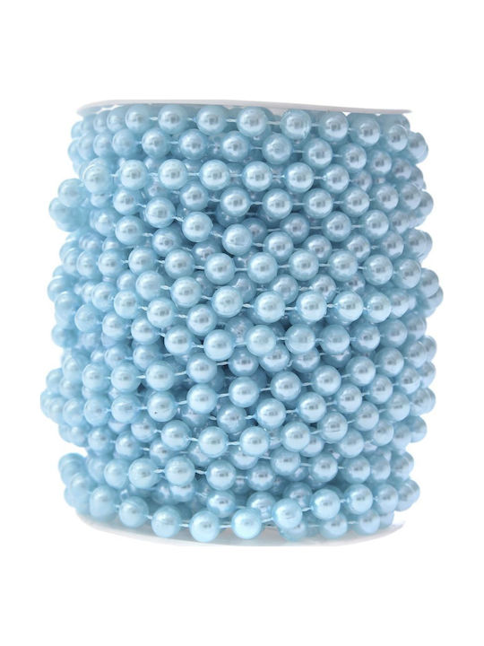 Iliadis Weihnachtsgirlande mit Perlen Glas Blau 1700x0.8cm
