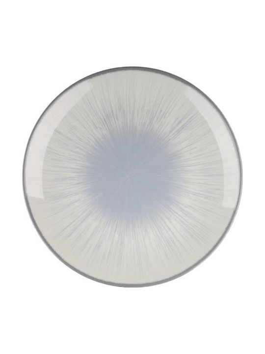 Oriana Ferelli Shallow Blue Porcelain Plate with Diameter 31cm