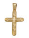 Savvas Design Gold Cross 14K Double Sided Without Chain ASTA06104