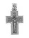Kreuz mit dem Erestauroméno aus Silber ohne Kette