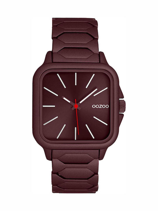 Oozoo Women's Watch 44mm Battery with Burgundy ...