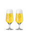 Ritzenhoff Set Beer / White Wine Glasses Made of Glass in Gold Colour 2 Pieces