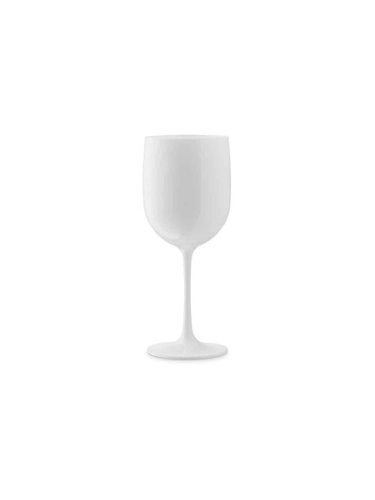 Yuk Set Pahare Vin Alb Pentru Apă Din Plastic Alb 12 Bucăți