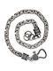 Men's Bracelet Byzantine Chain Handcrafted Silver 925 21cm