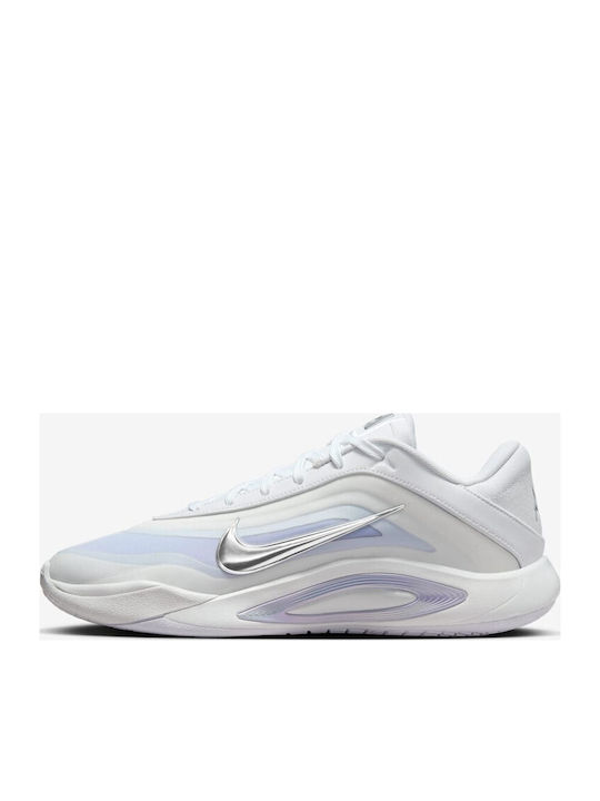 Nike A'One Pearl Low White Basketball Shoes