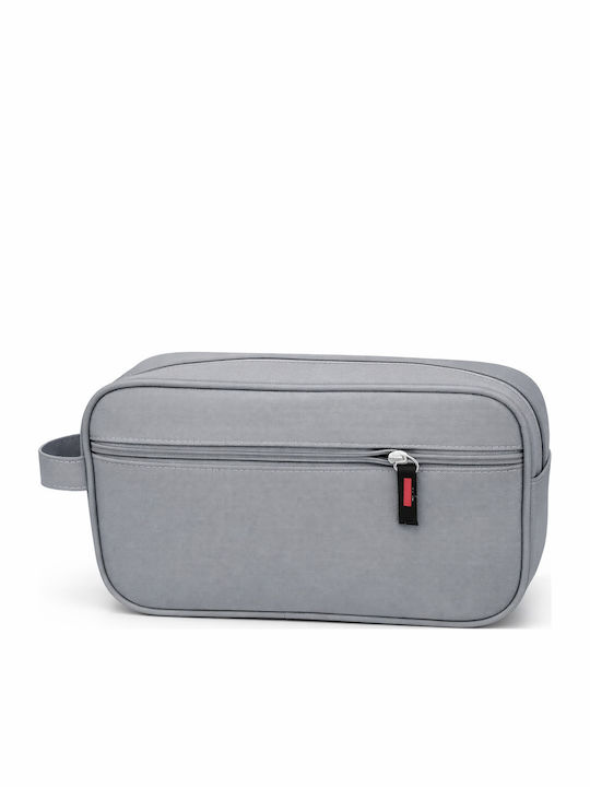 Jetbags Men's Travel Toiletry Bag Organizer 25.5x8.5x14cm Men's Washing Bag Gray