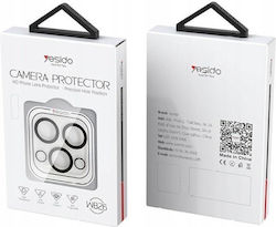Yesido Προστασία Κάμερας Tempered Glass Διάφανο για το Iphone 16