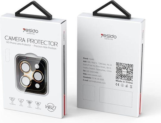Yesido Προστασία Κάμερας Tempered Glass Ασημί για το Iphone 13 Pro / 13 Pro Max