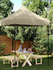 vidaXL Gazebo Pliabil De Grădină Maro 2x2m
