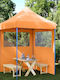 vidaXL Foldable Garden Gazebo Orange 2x2m