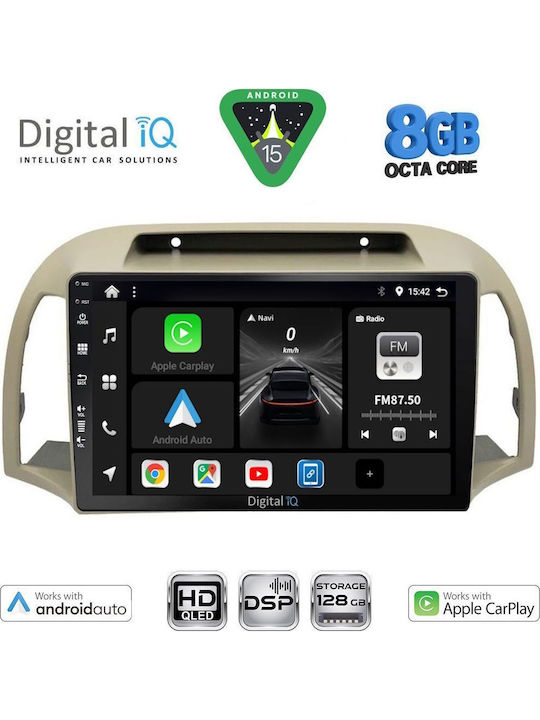 Digital IQ Auto-Audiosysteme für Nissan Micra 2002-2010 mit Touchscreen 9" Bluetooth USB Eingebautes Wi-Fi / 3G GPS Apple CarPlay Android Auto