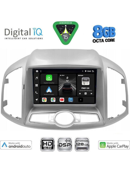 Digital IQ Car Audio System for Chevrolet Captiva 2012-2018 (Bluetooth/USB/WiFi/GPS/Apple CarPlay/Android Auto) with 9" Touch Screen